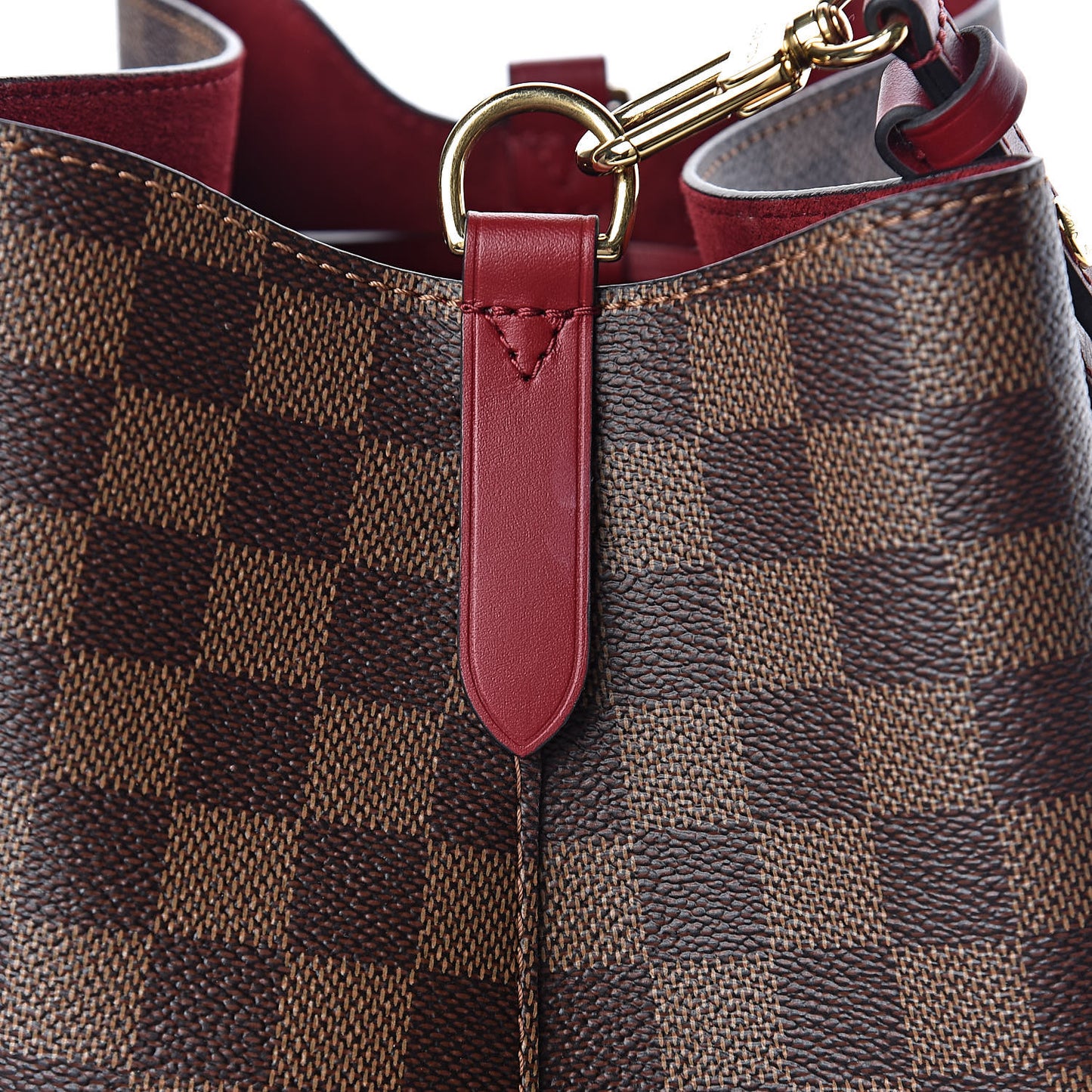 Damier Ebene Neonoe MM Cherry Berry