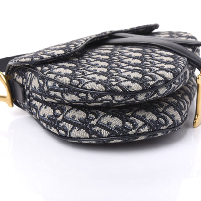 Christian Dior Oblique Saddle Bag Blue 5 of 10