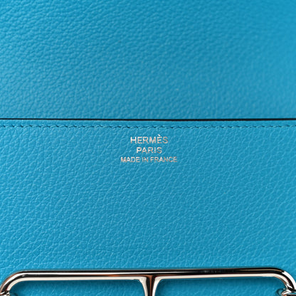 Hermes Evercolor Verso Roulis Slim Wallet Bleu Frida Rose Mexico 8 of 15