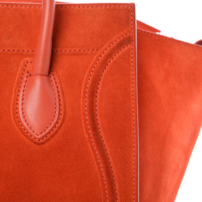 Celine Nubuck Medium Phantom Luggage Bright Orange 23 of 27