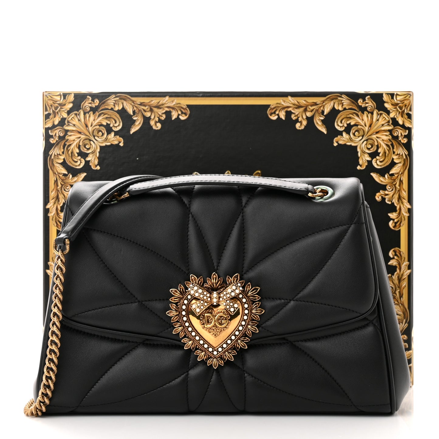 Nappa Quilted Devotion Bag Black