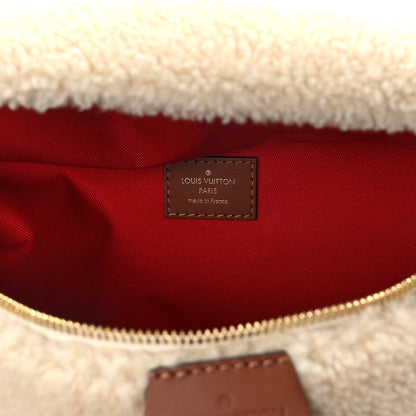 Louis Vuitton Shearling Monogram LV Ski Bumbag Cream Brown 6 of 10