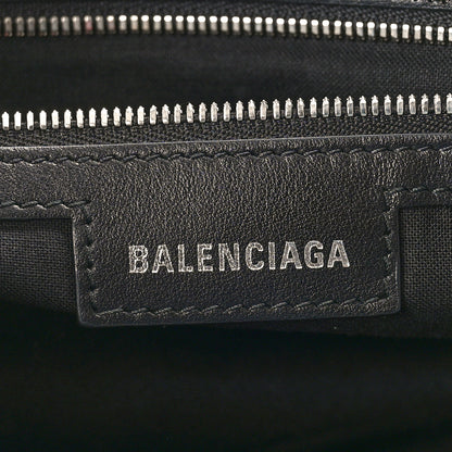 Balenciaga Denim BB Monogram Neo Cagole City Handbag Blue 6 of 12