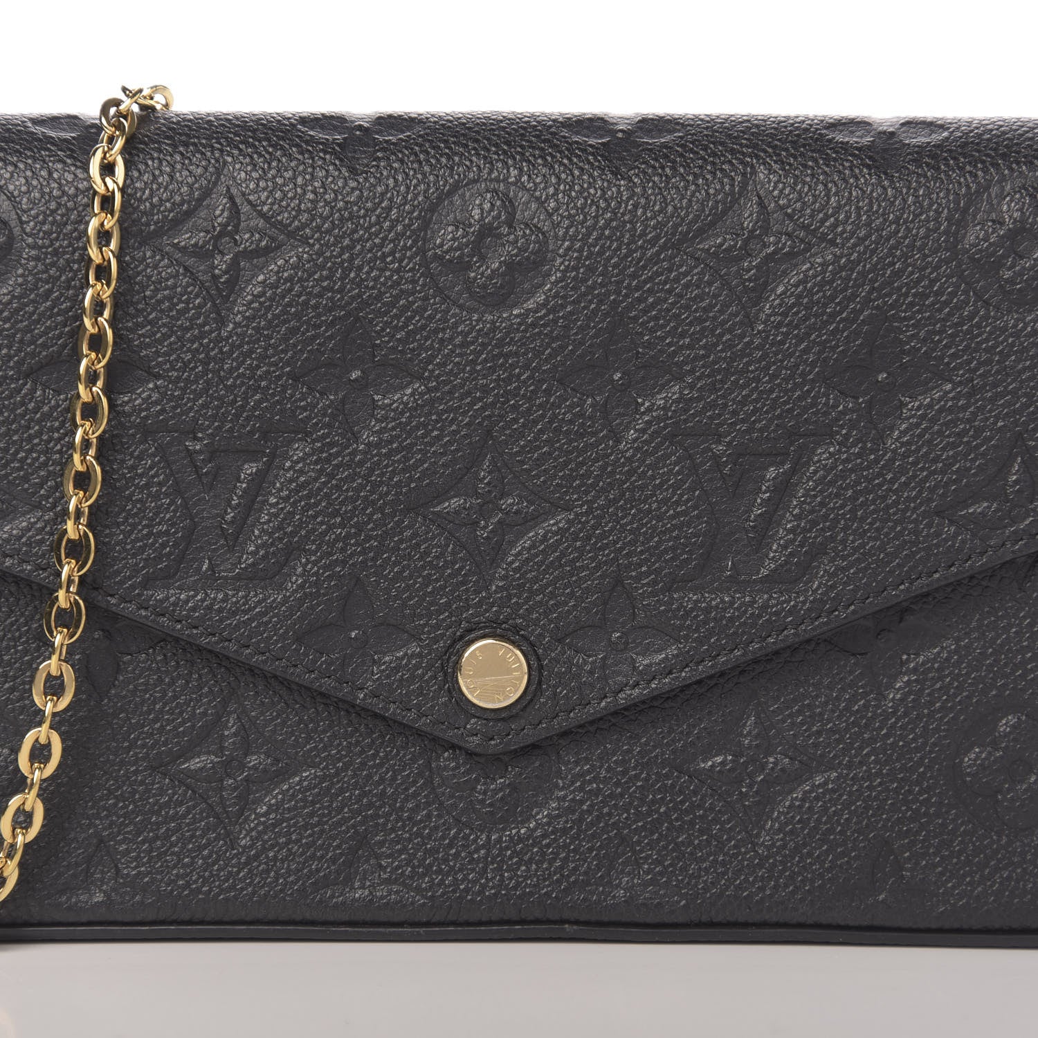 Louis Vuitton Empreinte Pochette Felicie Chain Wallet Black 11 of 11