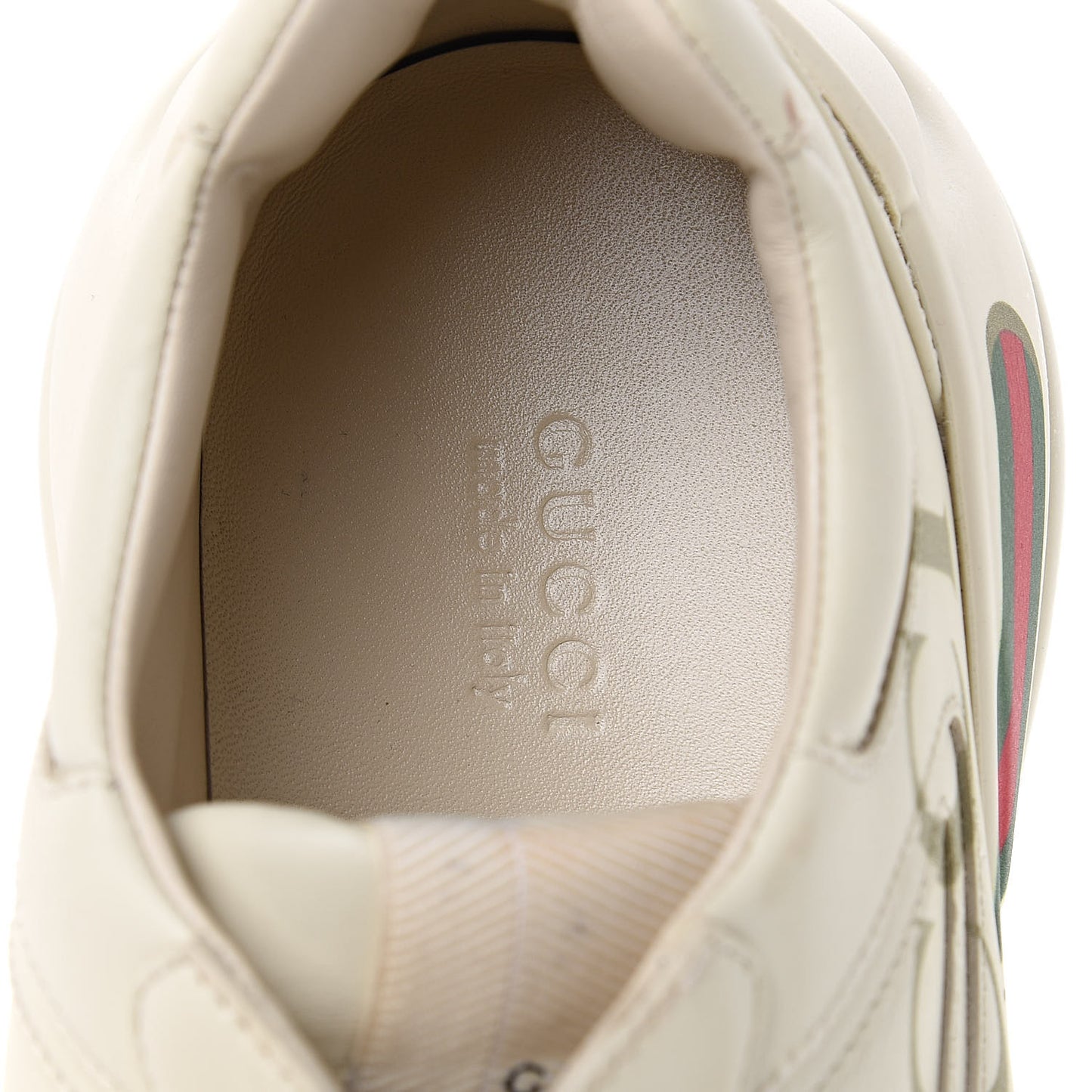 Calfskin Logo Womens Rhyton Sneakers 39 Ivory