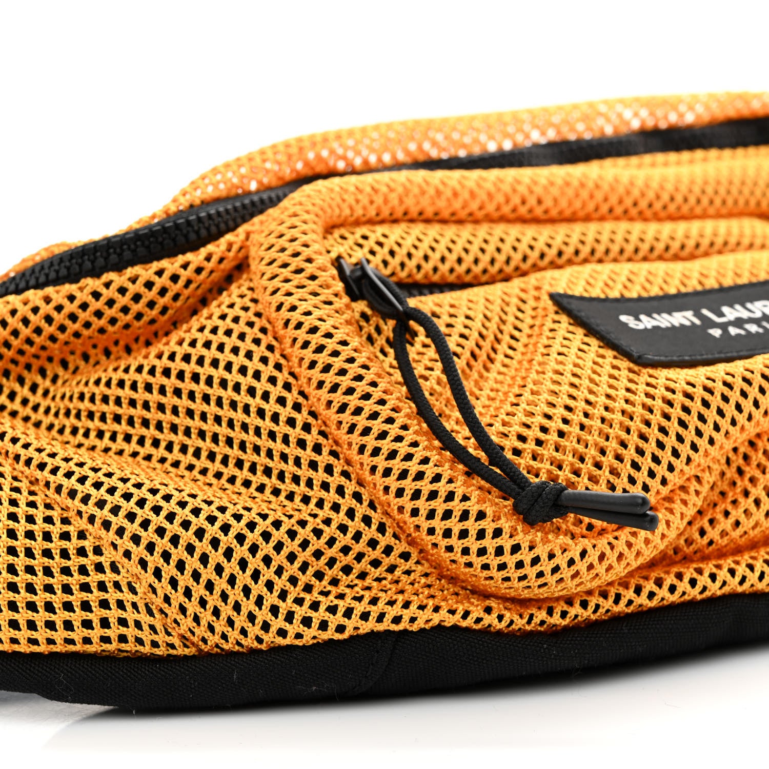 Saint Laurent Nylon Mesh SLP Belt Bag Jaune 9 of 10