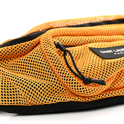 Saint Laurent Nylon Mesh SLP Belt Bag Jaune 9 of 10