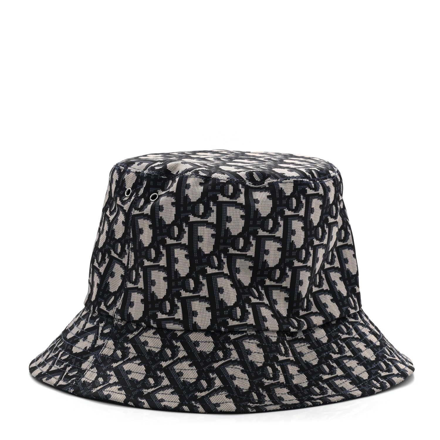 Christian Dior Oblique Reversible Teddy-D Brim Bucket Hat 57 Blue 1 of 13