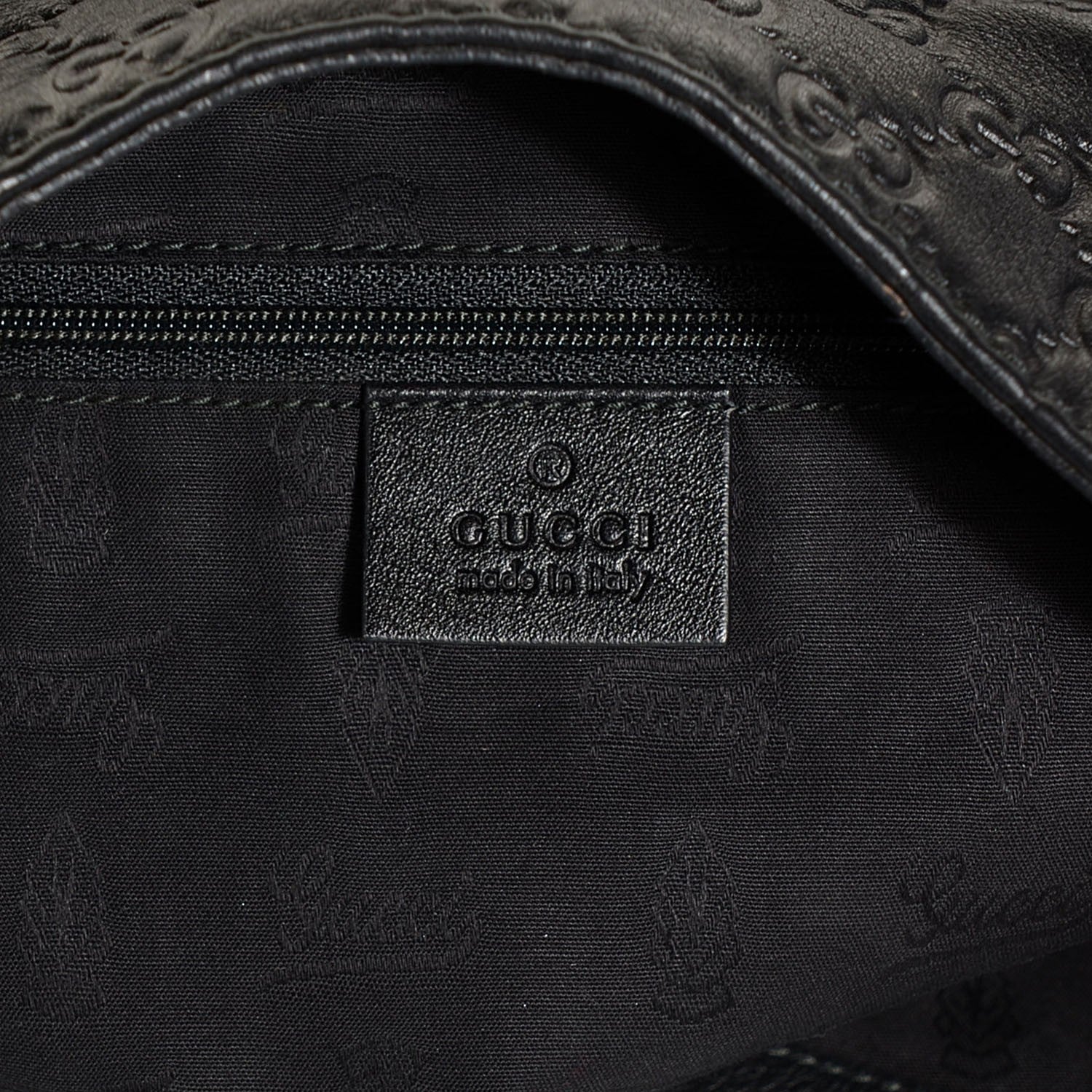 Gucci Guccissima New Ladies Web Large Hobo Black 6 of 9