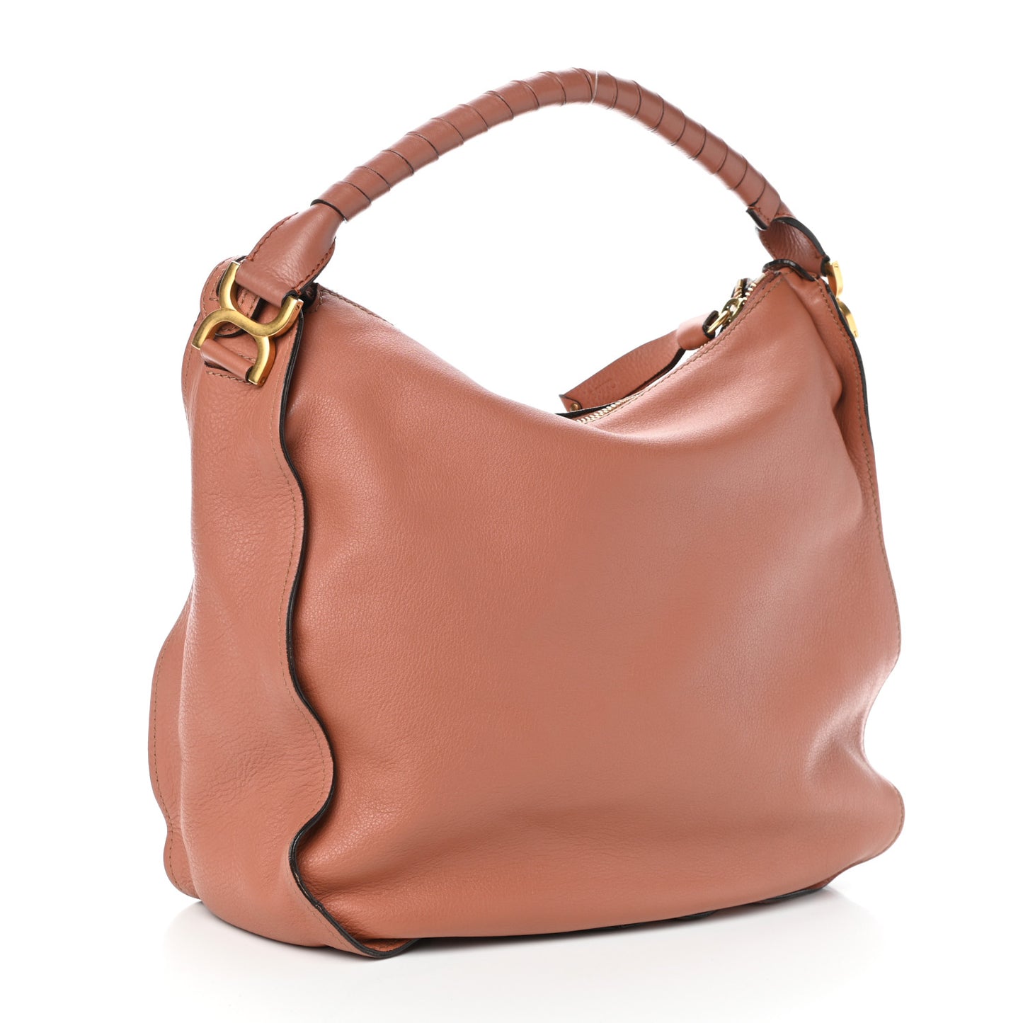Calfskin Large Marcie Hobo Coral