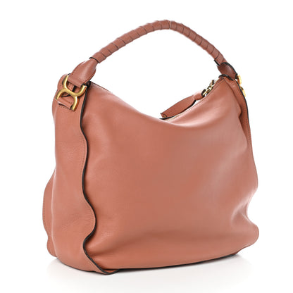 Chloe Calfskin Large Marcie Hobo Coral 3 of 9