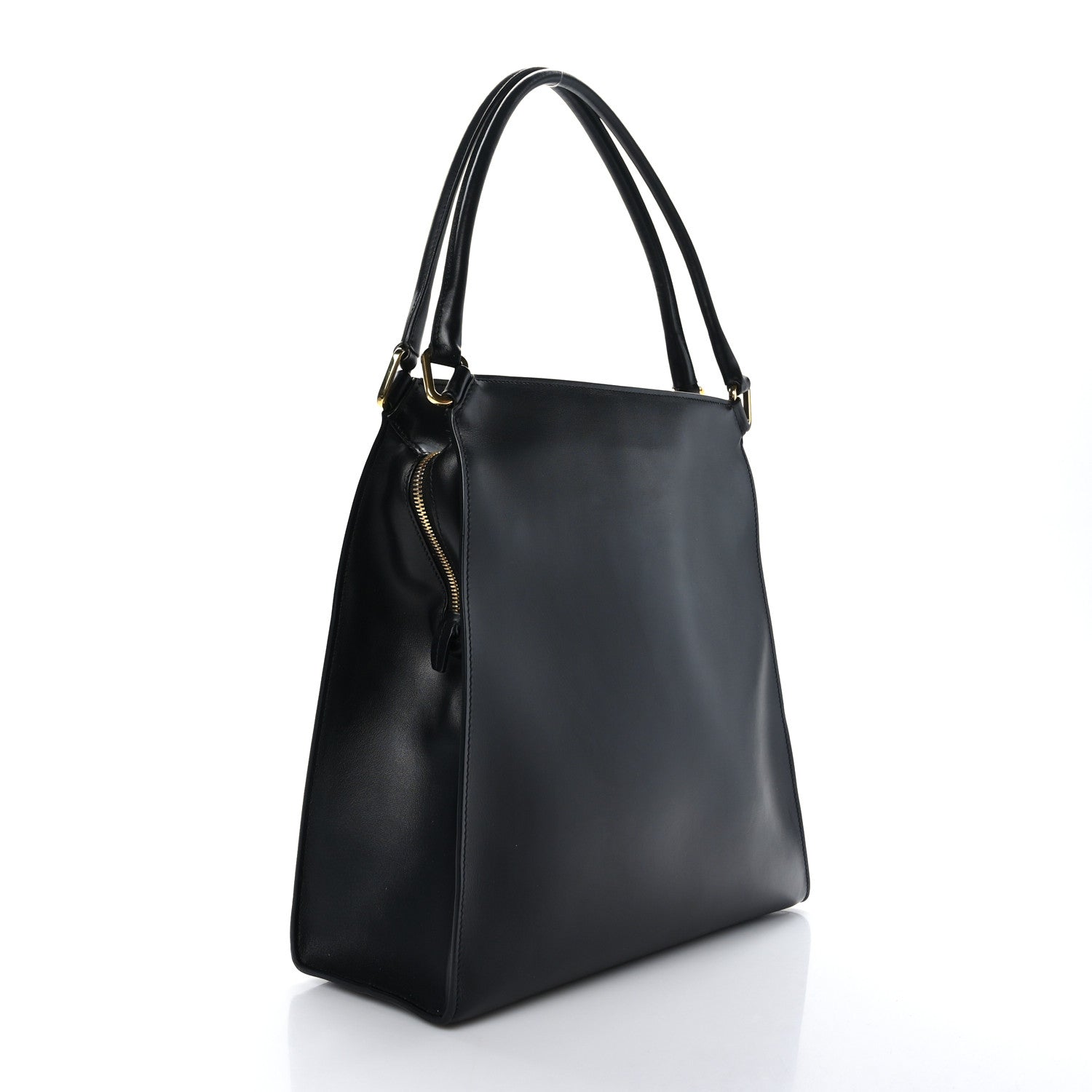 Prada Smooth Calfskin Medium Louise Bag Black 3 of 8