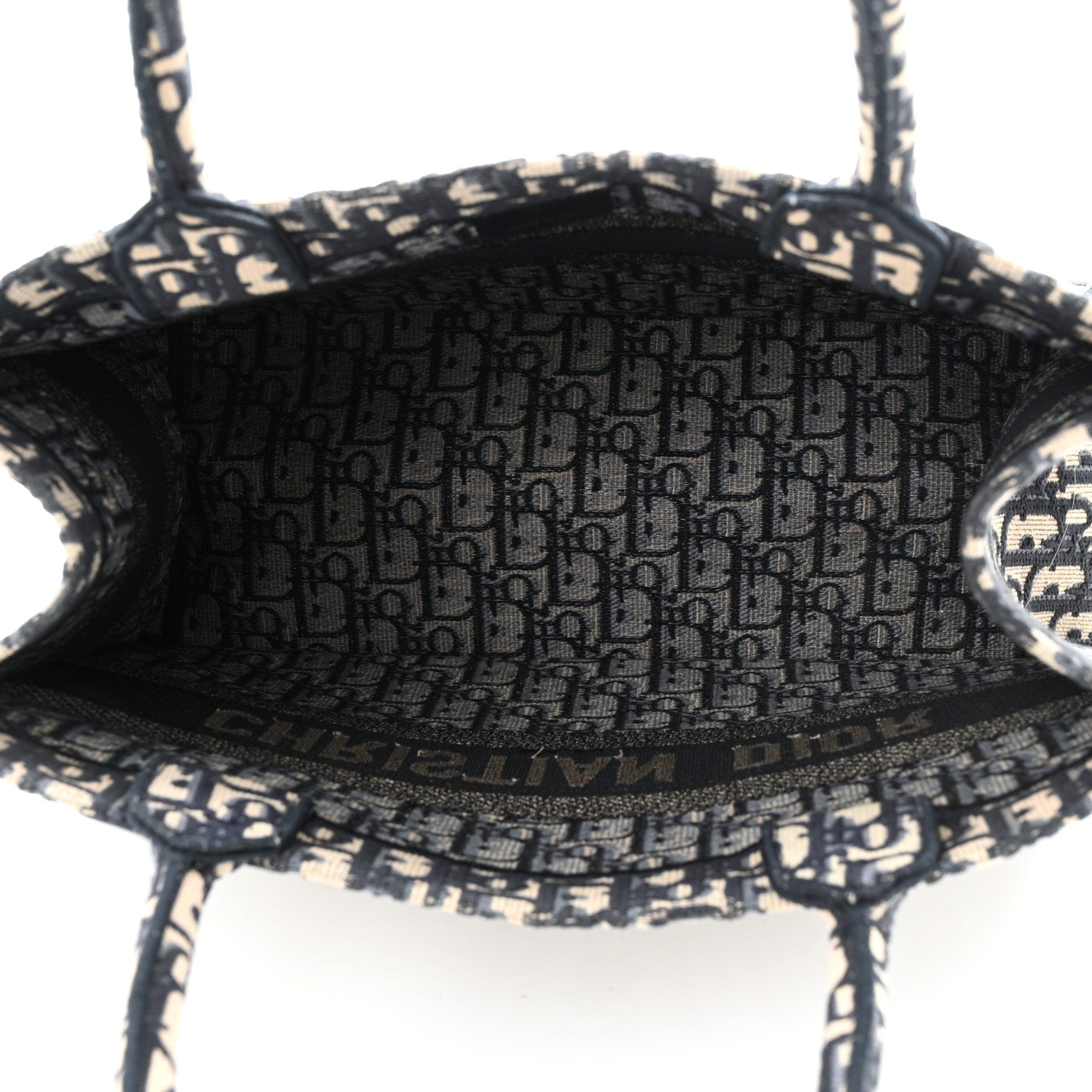 Christian Dior Oblique Medium Book Tote Blue Multicolor 5 of 10