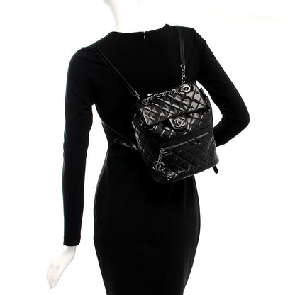 Chanel Calfskin Quilted Small Salzburg Mountain Backpack Black 2 of 8