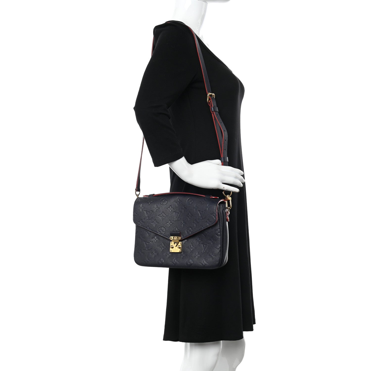 Louis Vuitton Empreinte Pochette Metis Marine Rouge 2 of 18