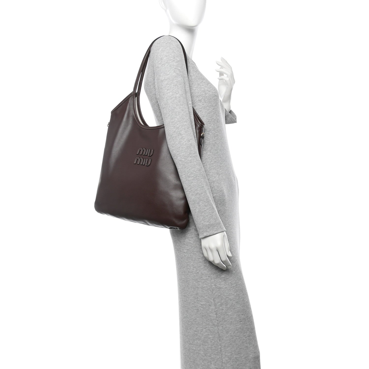 Miu Miu Nappa Ivy Bag Briarwood 2 of 10