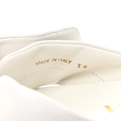 Prada Nappa Logo Strap Slide Sandals 38 White 9 of 10