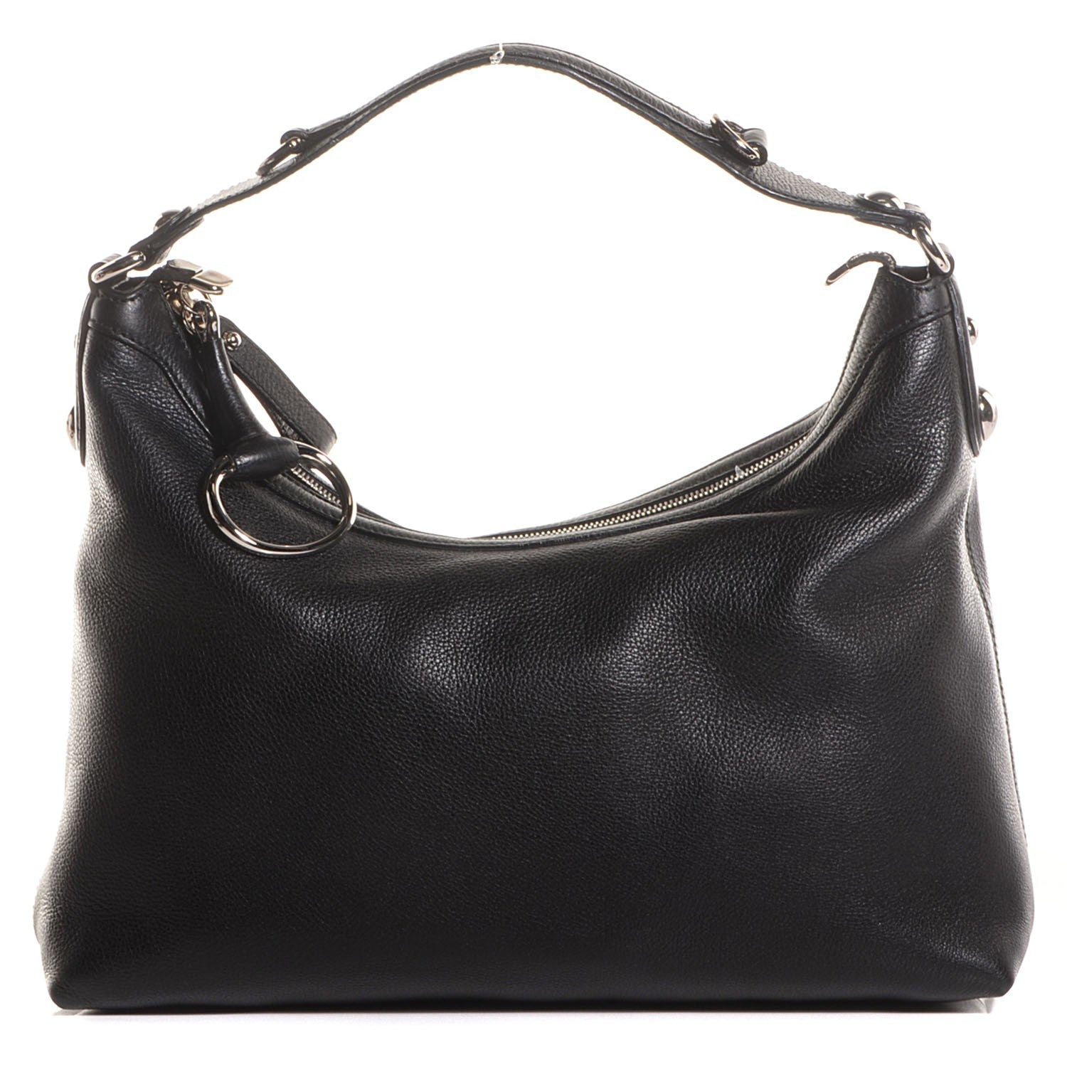 Gucci Leather Icon Bit Medium Hobo Black 1 of 7
