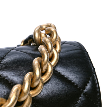 Chanel Calfskin Caviar Quilted Mini Chain Handle Flap Black 2 of 5