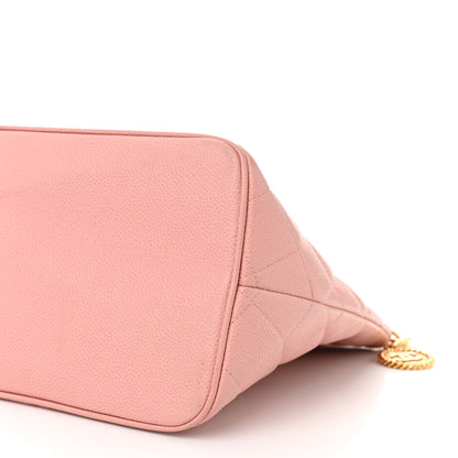 Chanel Caviar Quilted Medallion Tote Light Pink 10 of 12
