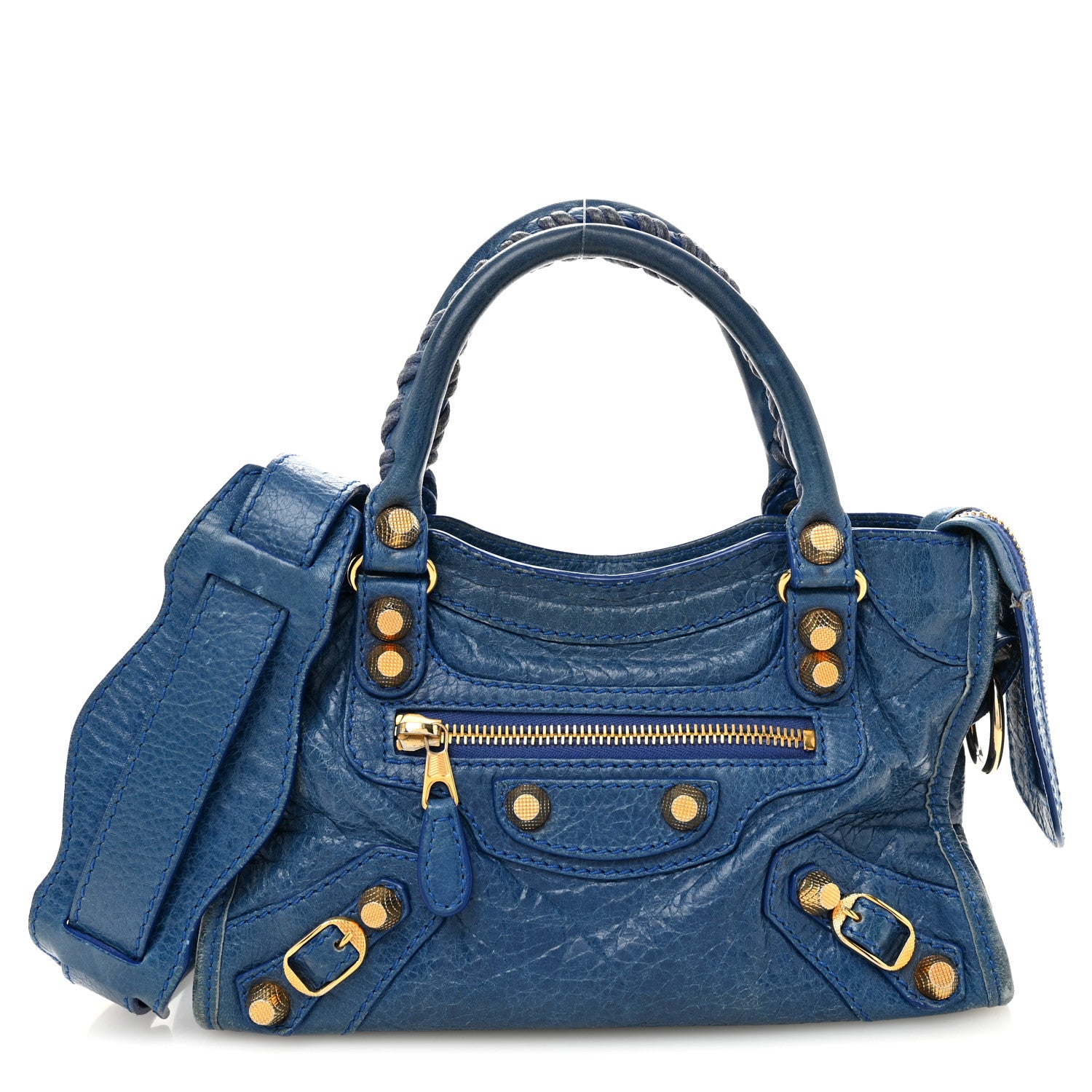 Balenciaga Agneau Giant 12 Gold Hardware Mini City Bleu Lazuli 1 of 13