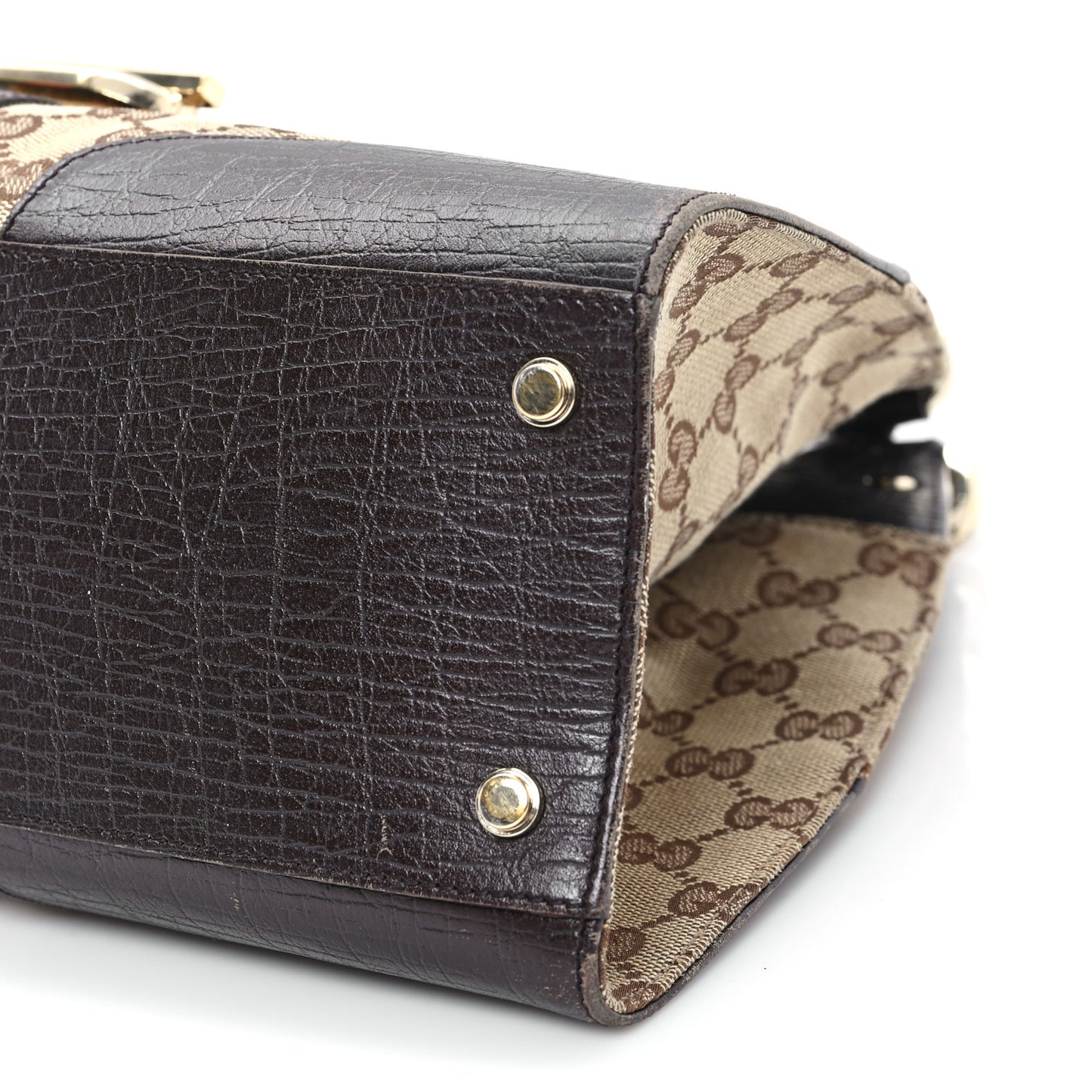 Monogram Web Junco Shoulder Bag Dark Brown