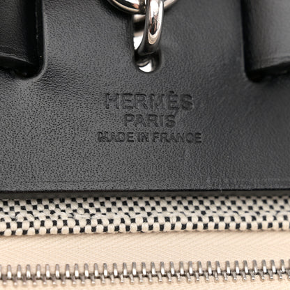 Hermes Vache Hunter Criss Viking Herbag Zip Retourne 31 PM Ecru Black 7 of 14