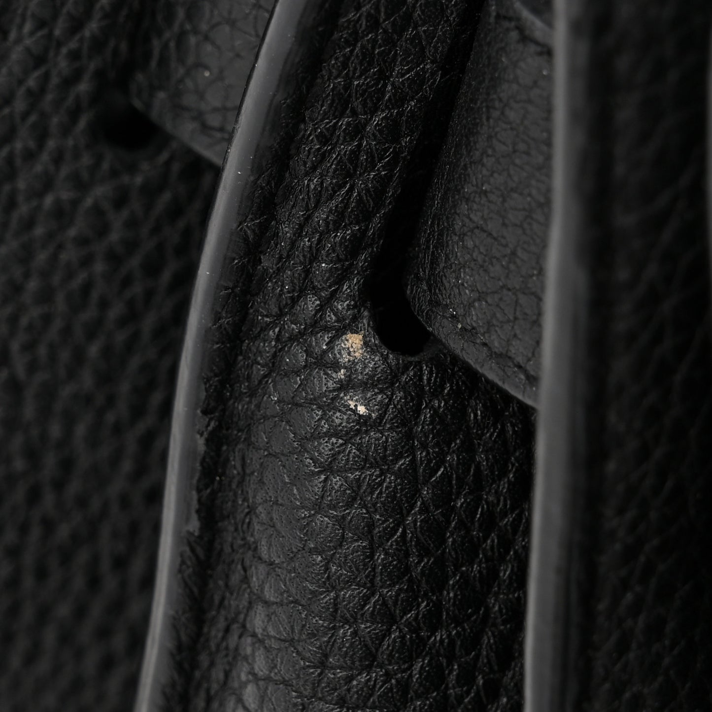 Grained Calfskin Small Supple Sac De Jour Black