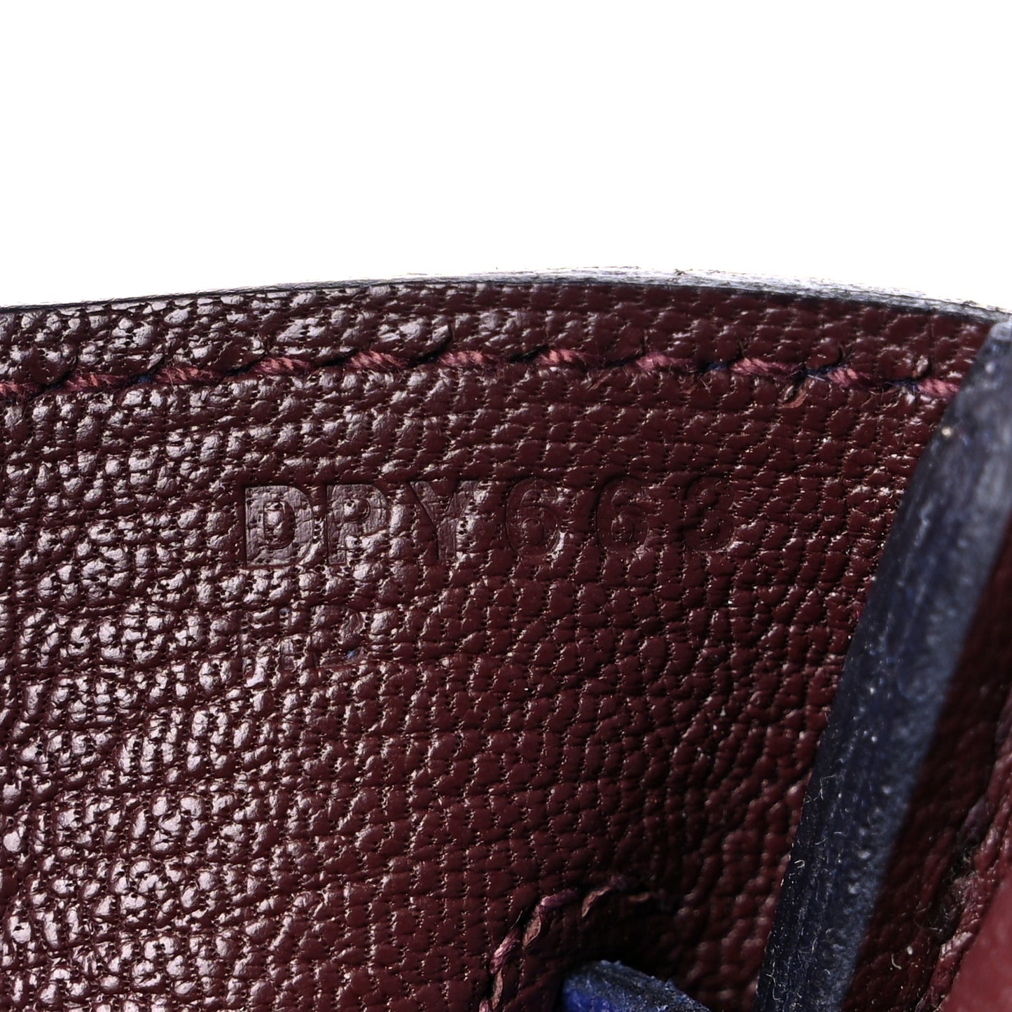 Togo Swift Officier Birkin 30 Bleu Encre Rouge H