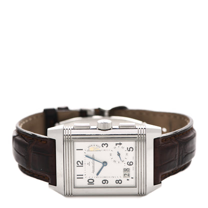 Jaeger-LeCoultre Stainless Steel Alligator 30mm Reverso Grande Date GMT 8 Days Manual Winding Watch Q3028420 3 of 6
