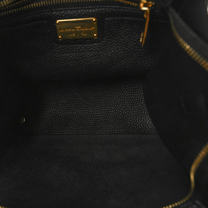 Salvatore Ferragamo SALVATORE FERRAGAMO Hammered Calfskin Double Handle Small Amy Tote Black 5 of 10