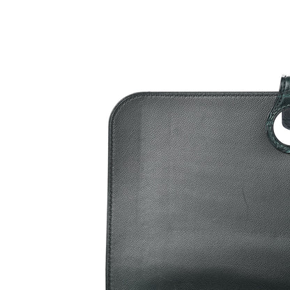 Hermes Matte Alligator Dogon Combined Wallet Vert Fonce 12 of 12