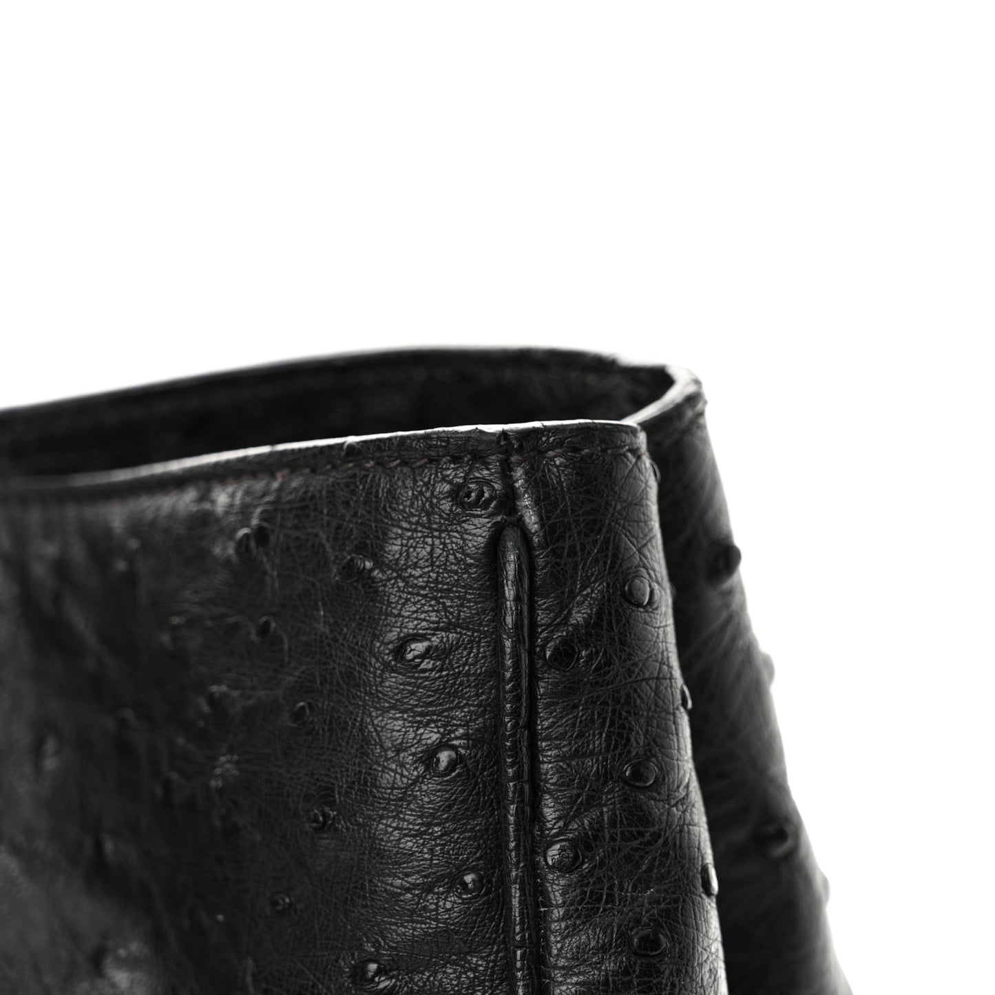 Ostrich Tote Black