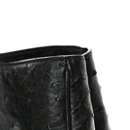 Prada Ostrich Tote Black 19 of 20