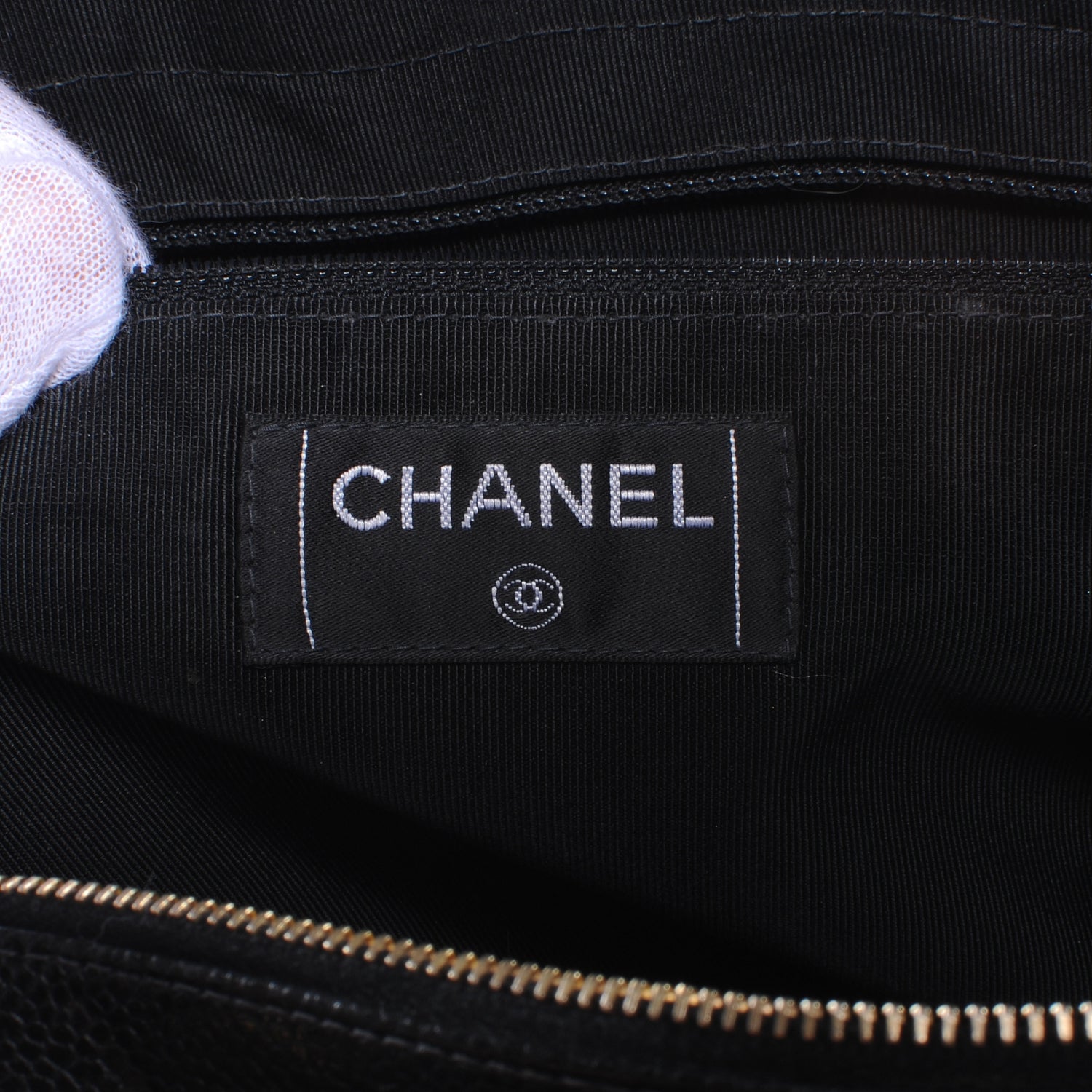 Chanel Caviar Quilted CC Shoulder Bag Black 6 of 9