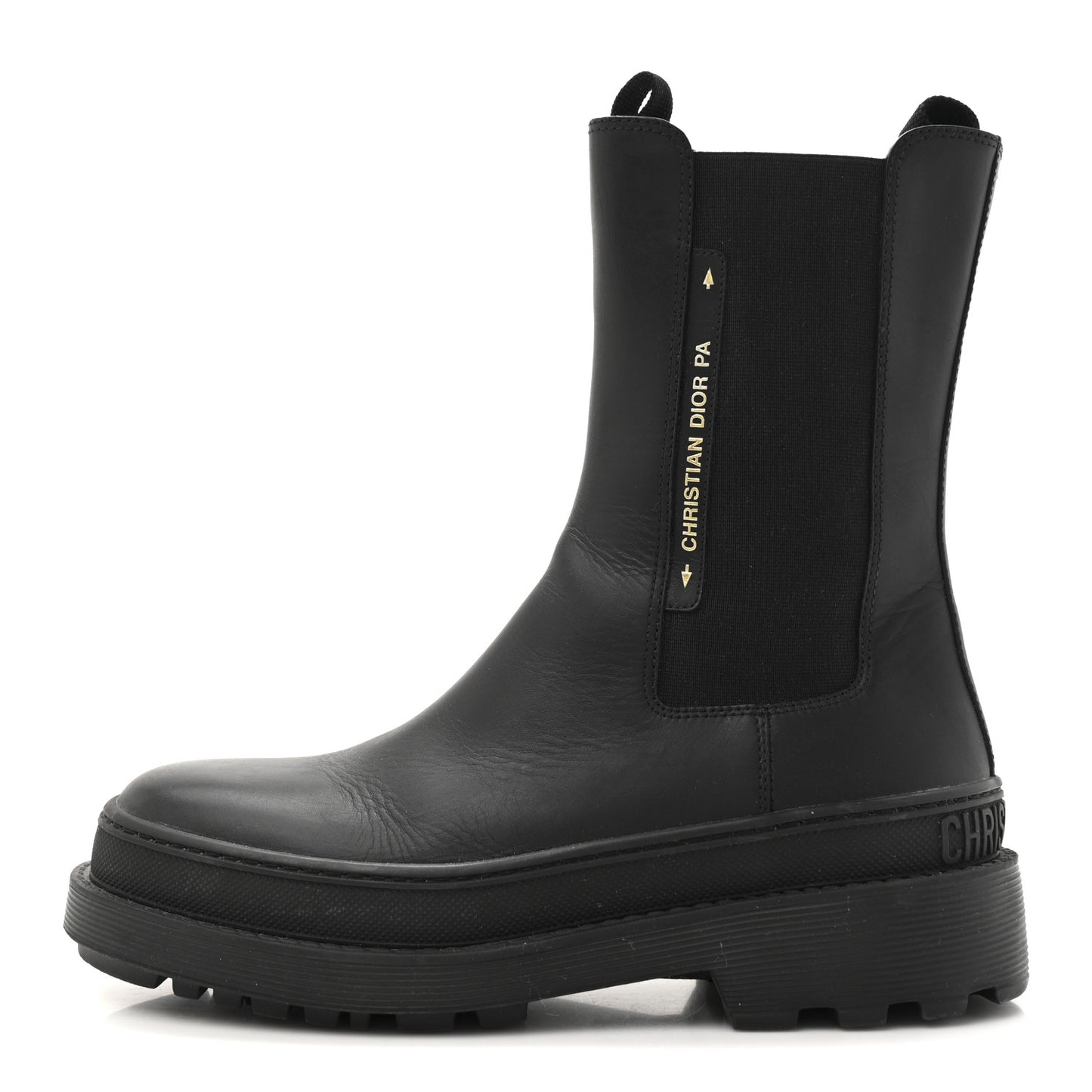 Calfskin Dior Trial Ankle Boots 38.5 Black