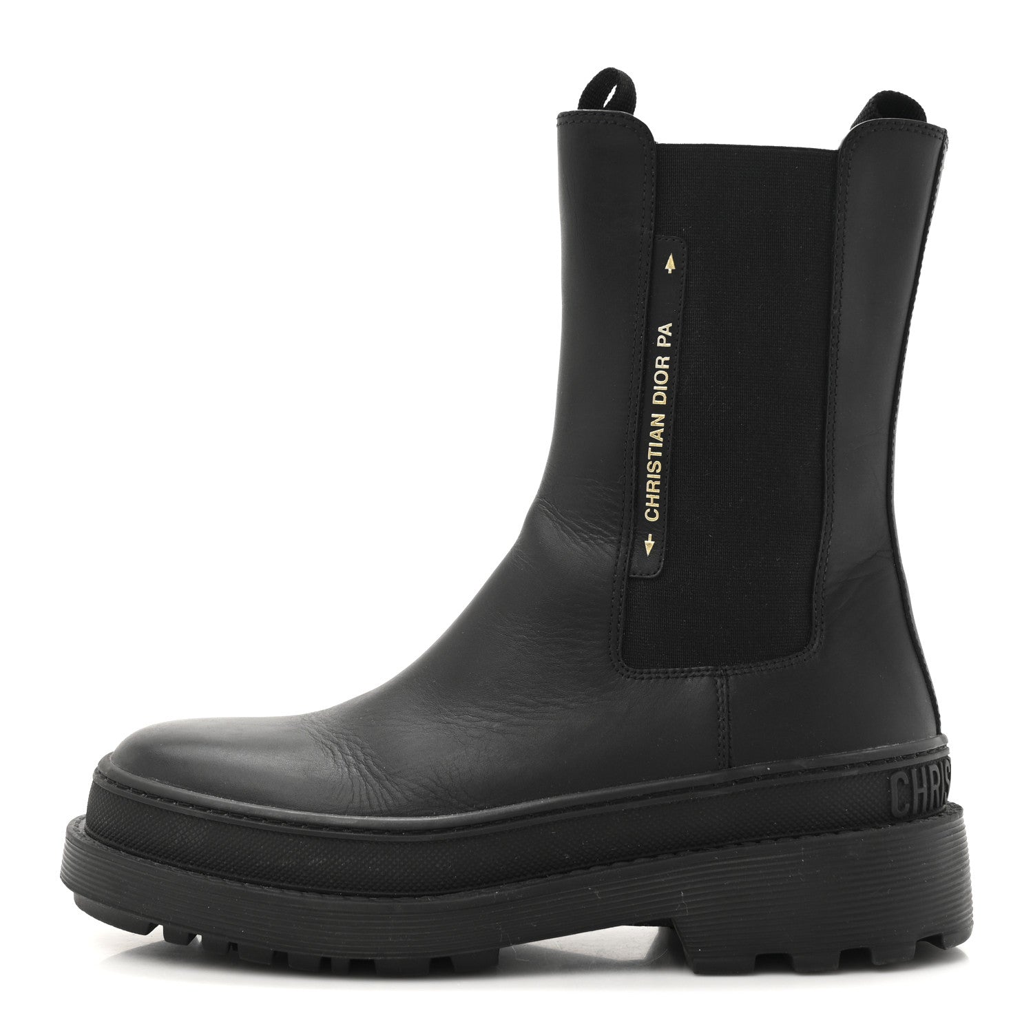 Christian Dior Calfskin Dior Trial Ankle Boots 38.5 Black 1 of 12
