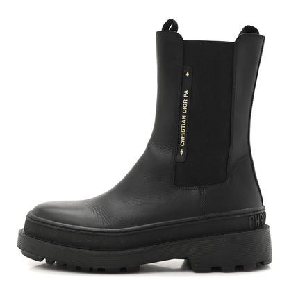 Christian Dior Calfskin Dior Trial Ankle Boots 38.5 Black 1 of 12