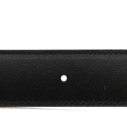Hermes Box Togo 32mm Belt Strap 100 40 Black Chocolate 7 of 9