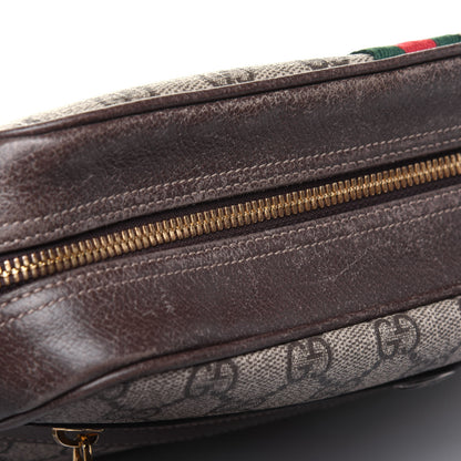 Gucci GG Supreme Monogram Web Small Ophidia Shoulder Bag Brown 19 of 21