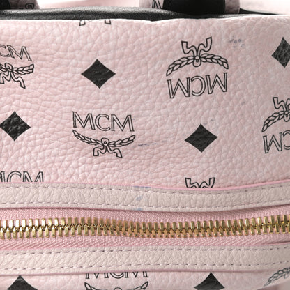 MCM Visetos Small Side Stud Stark Backpack Light Pink 12 of 13