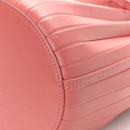 Mansur Gavriel Vegetable Tanned Calfskin Pleated Mini Bucket Bag Blush 8 of 8