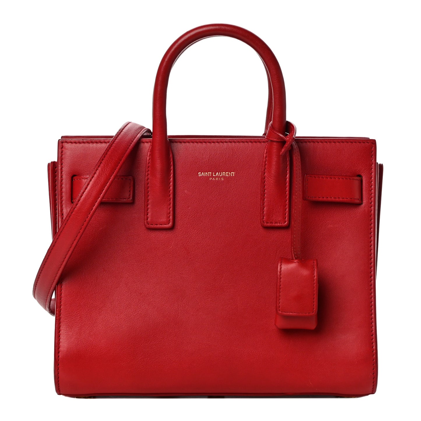 Calfskin Nano Sac De Jour Lipstick Red