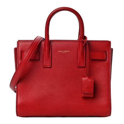 Saint Laurent Calfskin Nano Sac De Jour Lipstick Red 1 of 13