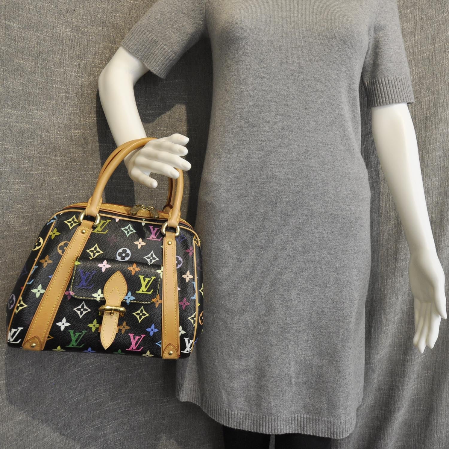Louis Vuitton Monogram Multicolor Priscilla Black 3 of 9