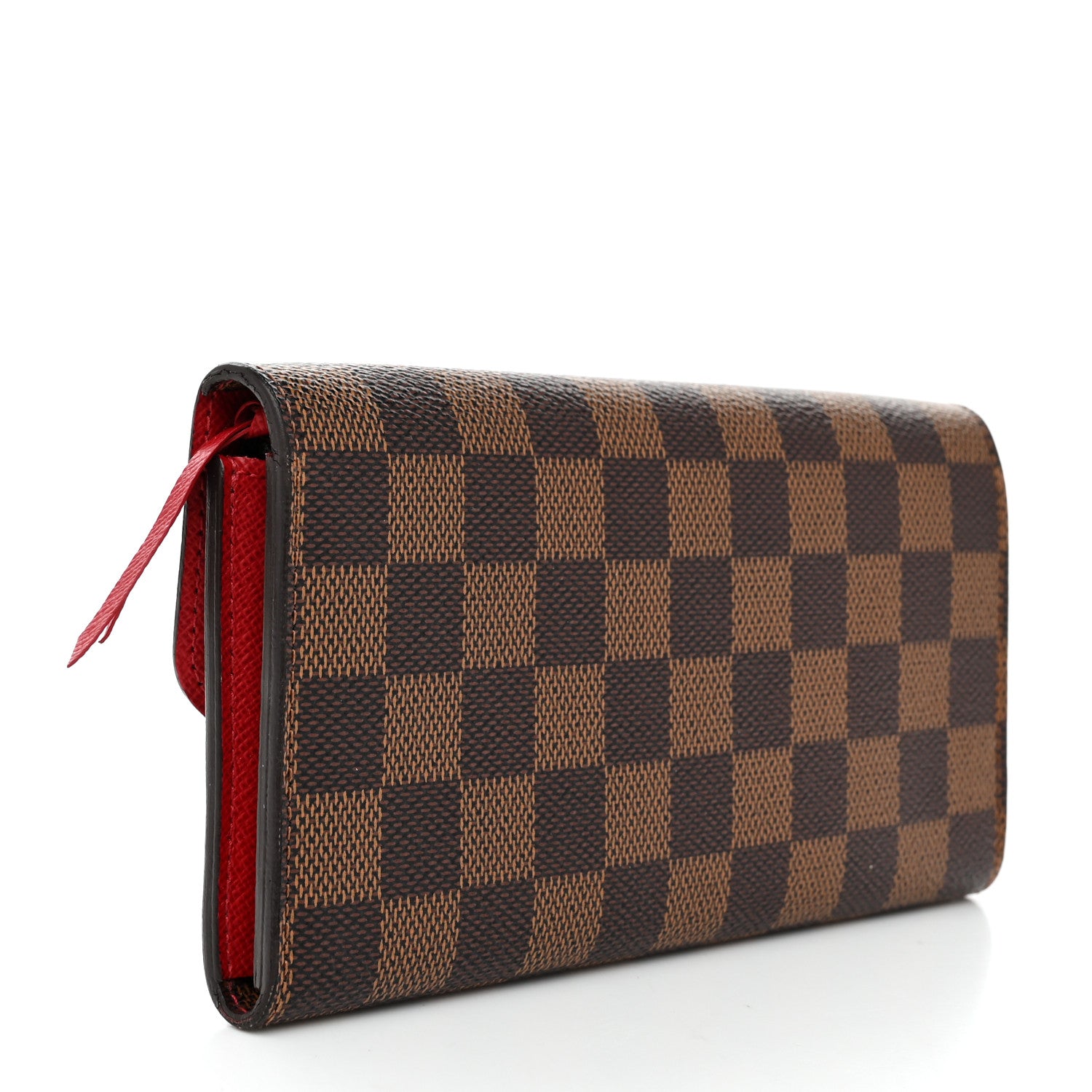Louis Vuitton Damier Ebene Emilie Wallet Red 3 of 7