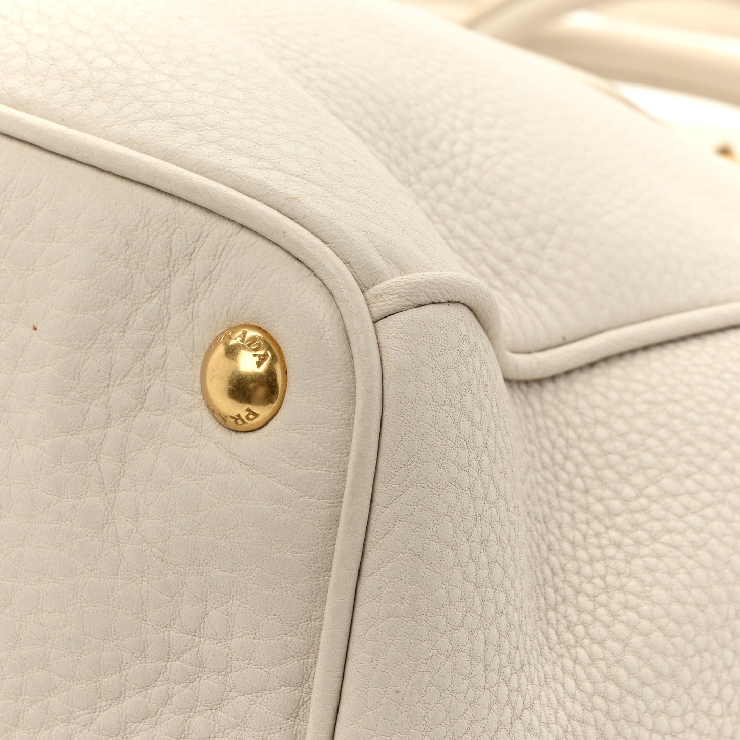Vitello Daino Large Double Zip Tote Talco