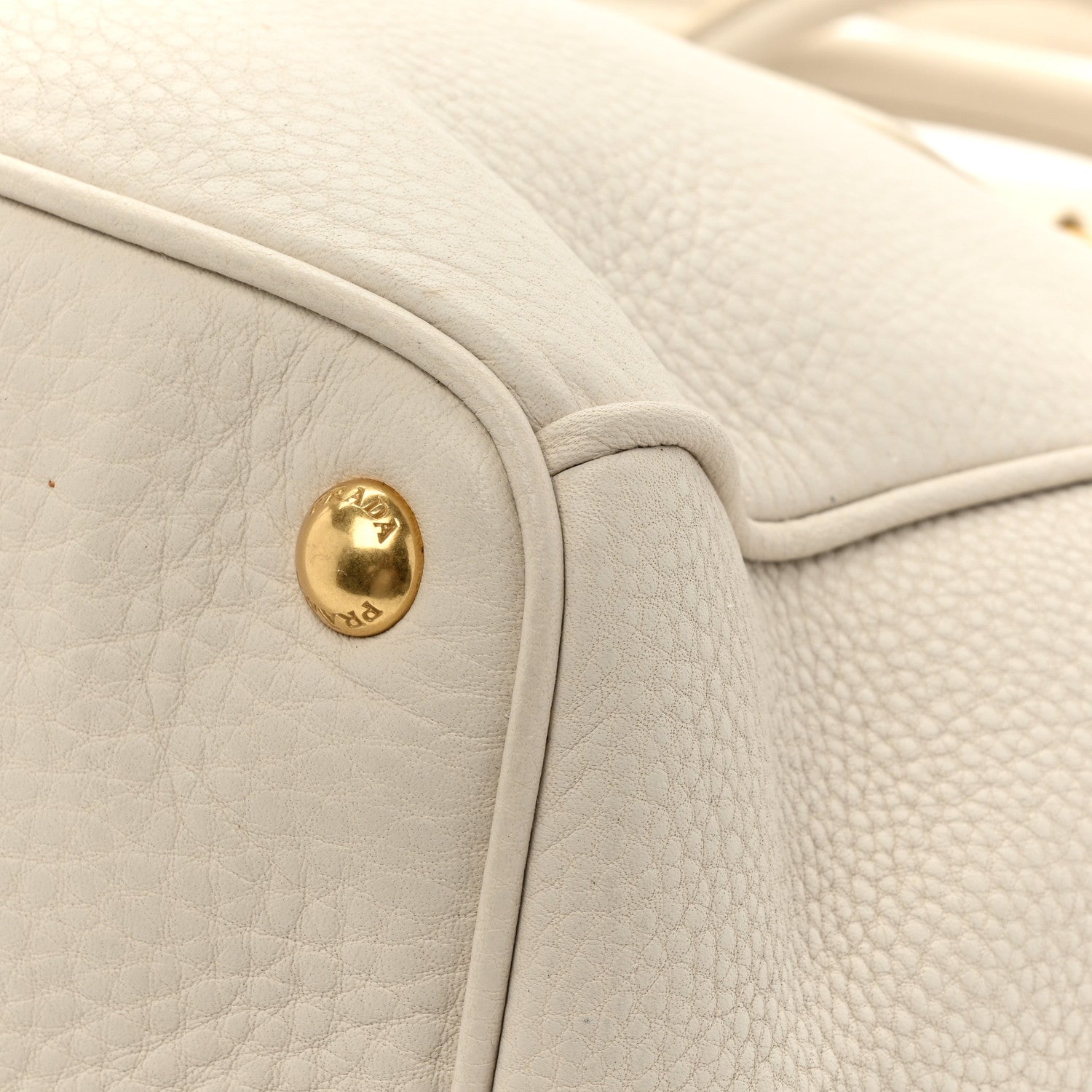 Prada Vitello Daino Large Double Zip Tote Talco 23 of 23