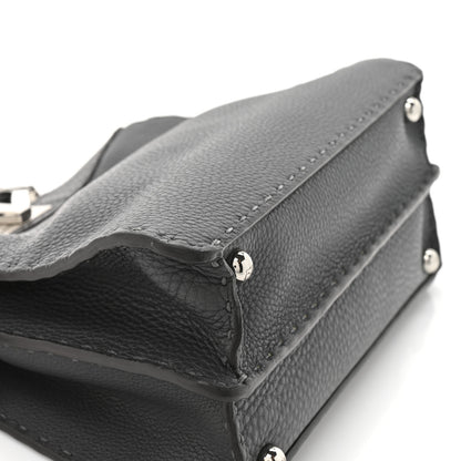 Fendi Cuoio Romano Selleria Chamois Small Peekaboo I SEE U Satchel Asfalto Camelia 11 of 11