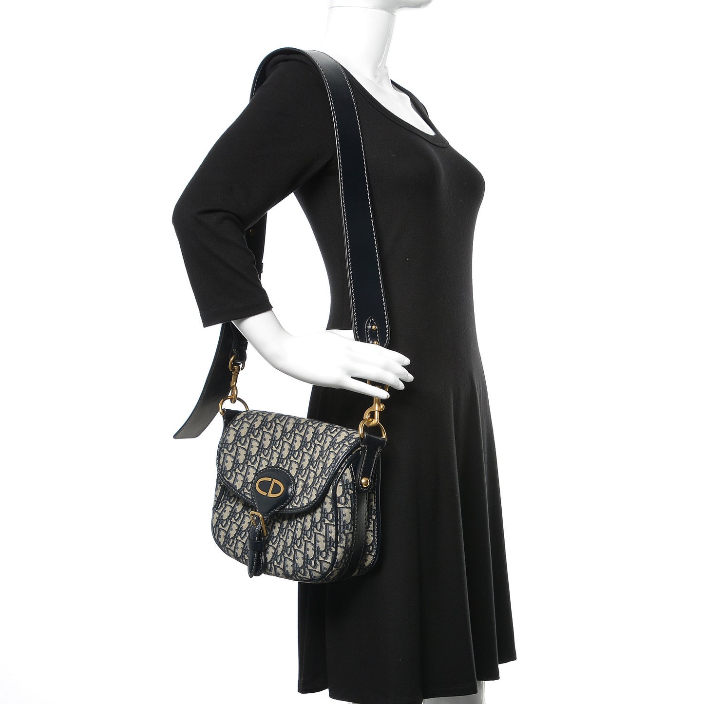Oblique Crossbody Navy Blue
